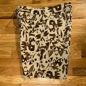 Patagonia Abstract Brown and Cream Shorts